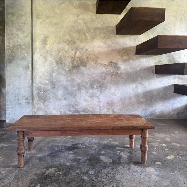 Coffee Table in Indonesian Brown Teak, 1980s For Sale - Image 13 of 18