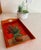 Folk Art 1980s Folk Art Hand Painted Wooden Tray With Inset Handles, Signed by Artist For Sale - Image 3 of 15