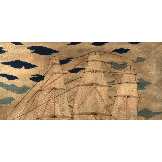 British Sailor's Woolwork of a Tea Clipper, Circa 1860-65 The large sailor's woolwork or woolie as they are also called...