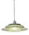 White Louvered Lamp with Marbled Glass from Jeka For Sale