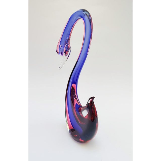 Flavio Poli After Flavio Poli, Swan Sculpture, 1970s, Murano Glass For Sale - Image 4 of 12