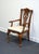 Chippendale Broyhill Furniture Solid Cherry Traditional Georgian Style Dining Arm Chair 7940-87/86 For Sale - Image 3 of 10