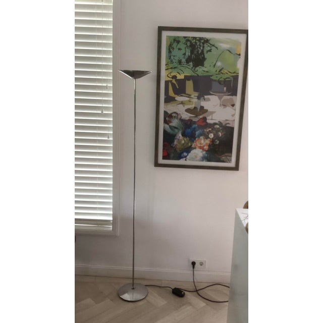 Metal Regina Floor Lamp by Jorge Pensi for Blux, 1980 For Sale - Image 7 of 7