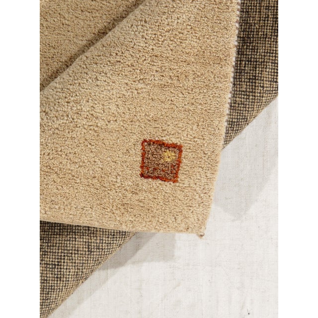 1980s Vintage Hand-Knotted Gabbeh Rug 2'8" X 4'0" For Sale - Image 5 of 6