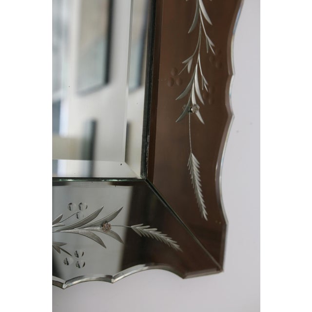 Venetian Beveled Mirror, 1940s-1950s For Sale - Image 8 of 15