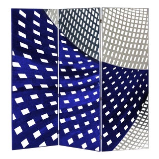 Blu Di Prussia Otto Room Divider in Powder-Coated Aluminum by Altreforme For Sale