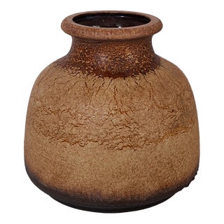 Vintage German Ceramic Vase by Scheurich, 1970s For Sale