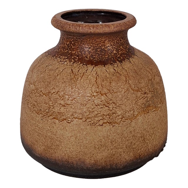 Vintage German Ceramic Vase by Scheurich, 1970s For Sale