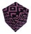 Boho Chic Black/Purple Handmade Kilim Upholstered Ottoman For Sale In New York - Image 6 of 9