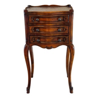 Theodore Alexander Petite Louis XVI Side Table With Faux Book Trompe l'Oeil Panels For Sale