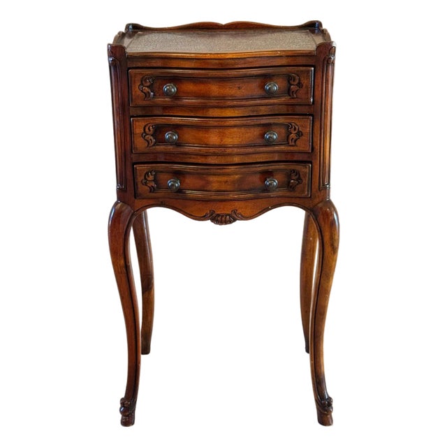 Theodore Alexander Petite Louis XVI Side Table With Faux Book Trompe l'Oeil Panels For Sale
