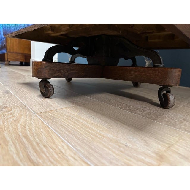 Antique Oak Revolving Bookcase For Sale - Image 4 of 8