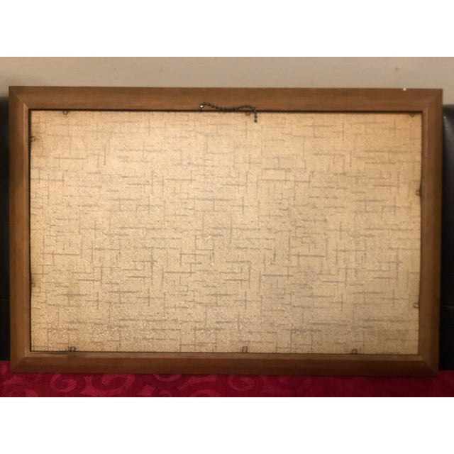 Mid-Century Modern 1960s Mid-Century Burlap Screen Prints by Richard Batchelder for Kay Dee Handprints - Pair For Sale - Image 3 of 12