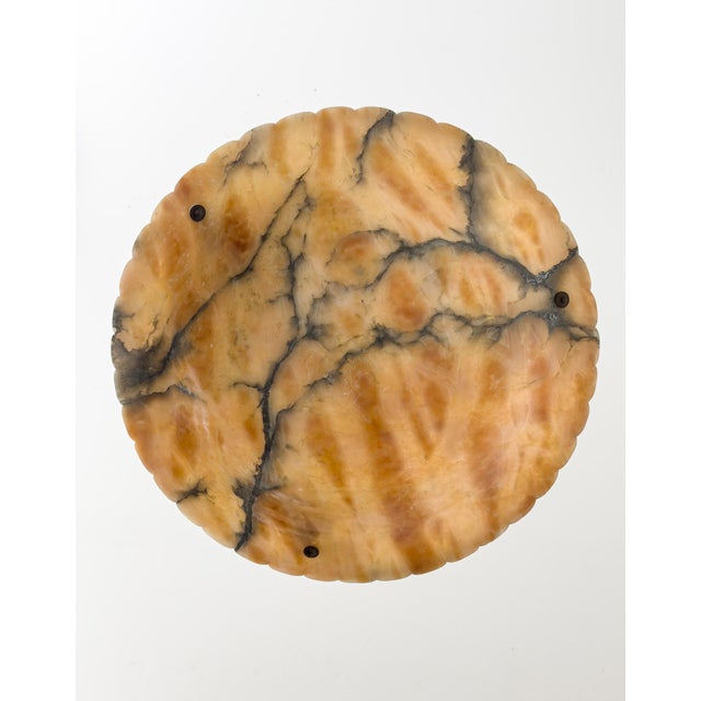 Swedish Grace Sculptural Alabaster Pendant Lamp, 1920s For Sale - Image 12 of 13