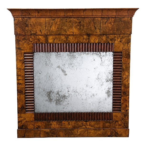 Large 19th Century Briar Mirror For Sale