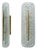 Modern Murano Glass Teal and Brass Sconces, Italy, 2000, Set of 2 For Sale
