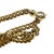 1970s 18k Gold Plate Pendant Fairchild Serpent Pencil W/ Curb Link Chain Necklace For Sale In Los Angeles - Image 6 of 6