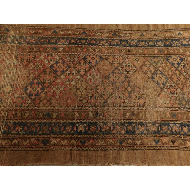 Distressed Antique Persian Rug For Sale In Los Angeles - Image 6 of 13
