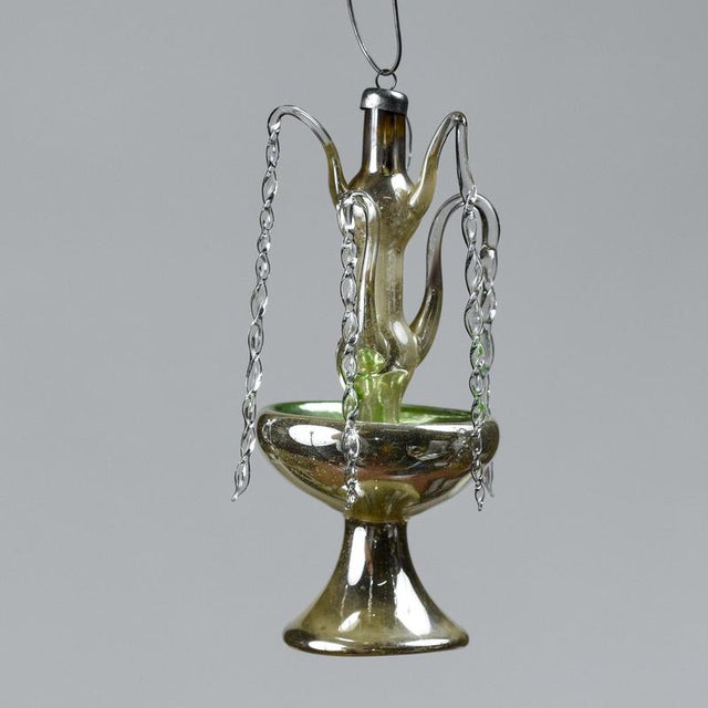 German Christmas Blown Glass Fountain For Sale - Image 5 of 9