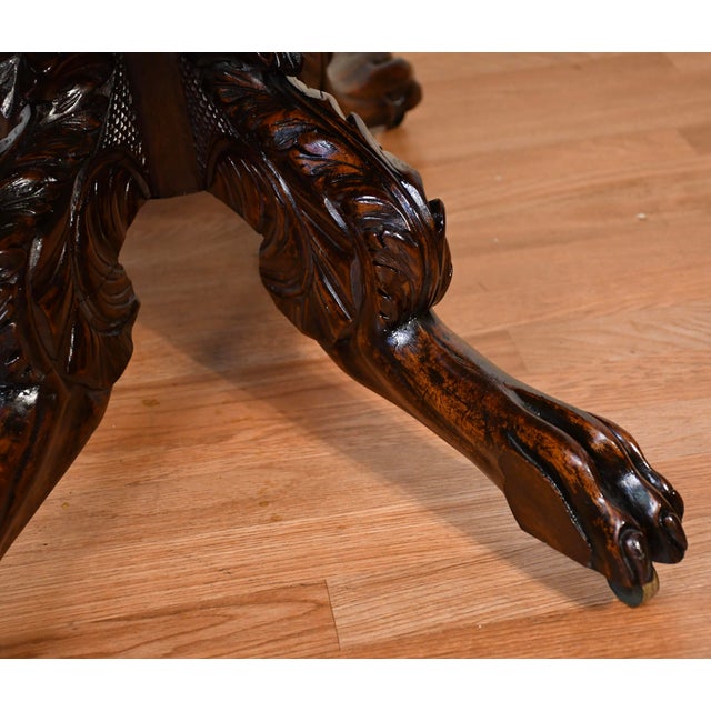 1890s Antique American Empire Mahogany Drop-Leaf Breakfast Table For Sale - Image 16 of 18