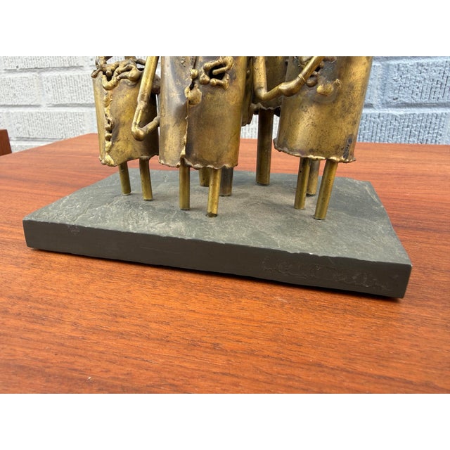 Brutalist Torch Cut Sculpture by James Garner, Signed 1966 For Sale - Image 9 of 11