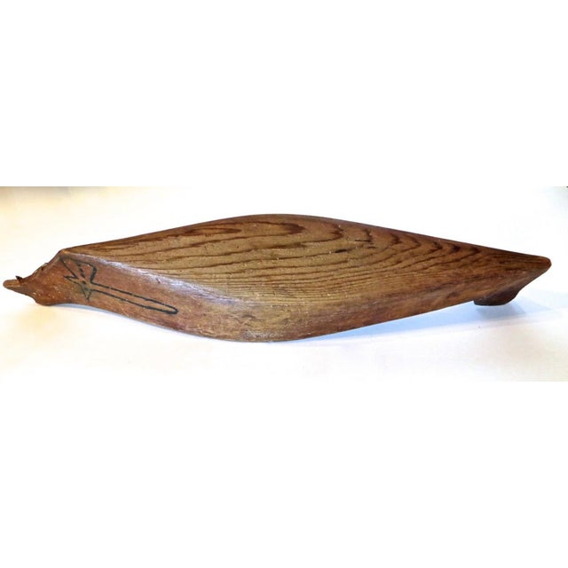 Native American Model Canoe by Native North American Indians.,Circa 1930 For Sale - Image 3 of 7