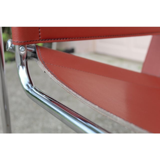 Italian-Made Armchair Inspired by Marcel Breuer Äôs Iconic Wassily Design, 1960s For Sale - Image 15 of 15