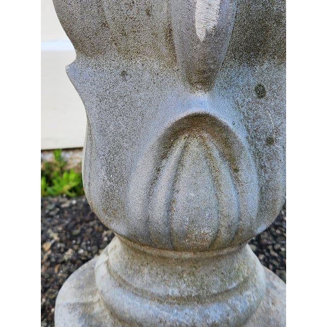 Vintage Cement Garden Finial For Sale - Image 4 of 10