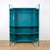 Industrial Turquoise Metal Wardrobe with Aged Mirrors, 2000s For Sale - Image 3 of 8
