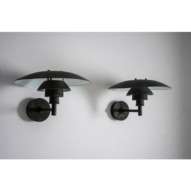 PH 4.5 Wall Lamps attributed to Poul Henningsen for Louis Poulsen, Denmark, 1980s, Set of 2 For Sale - Image 3 of 17