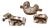 Chicken, Dog, Cat and Toque Blanche Chocolate Molds, 1910, Set of 4 For Sale