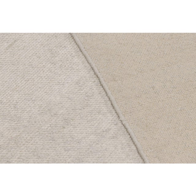 Ivory Rug & Kilim’s Oversized Contemporary Textural Solid Rug in Ivory Tones-11x19 For Sale - Image 8 of 8
