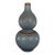 Vintage Chinese Ru Ware Style Gourd Vase With Metal Bound Rim For Sale