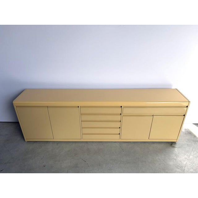Wood Vintage French Lacquered Sideboard, 1980s For Sale - Image 7 of 11