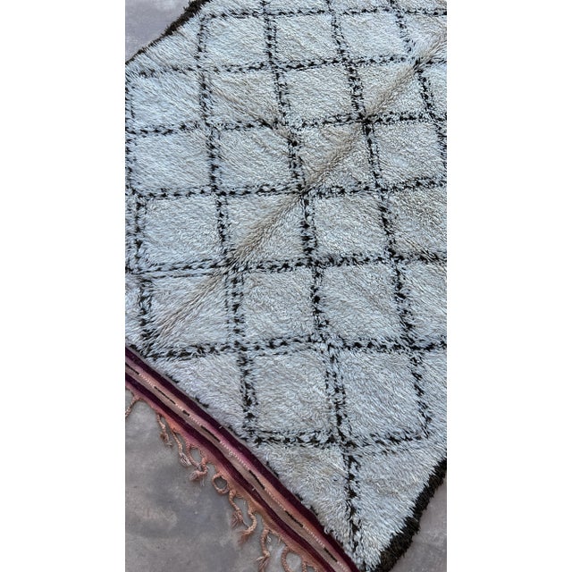 Textile Beni Ourain Rug - 6'1" X 13'2" Ft For Sale - Image 7 of 10