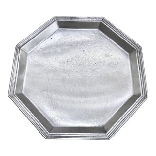 Vintage International Company Pewter Serving Tray For Sale