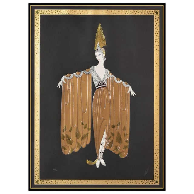 Art Deco 1980s Gown Orientale, Erté For Sale - Image 3 of 6