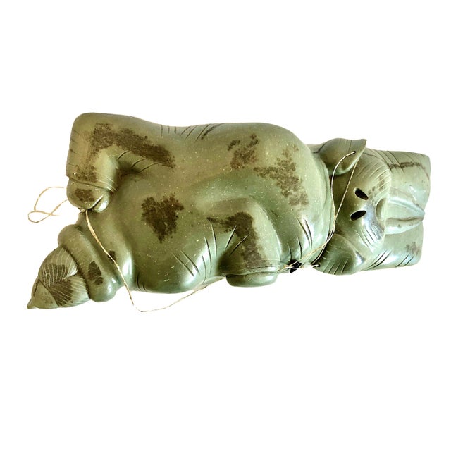 Inuit Stone Carving Merging Man and Walrus For Sale In San Francisco - Image 6 of 14