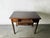 A compact, well-made single drawer desk or writing table by Abbess Office Equipment in dark stained oak. Circa 1950s–60s....