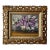 Lilac Still-Life Oil Painting in Ornate Antique Gilt Frame by Alexandrov 1983 For Sale