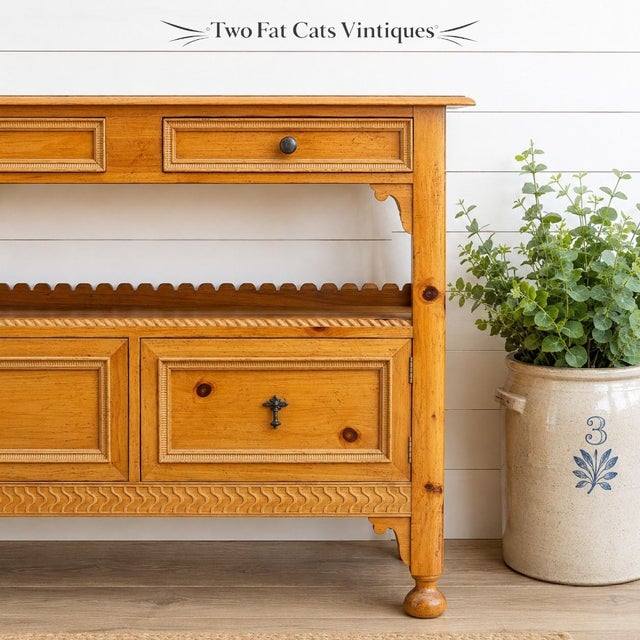 Wood Vintage | Baker Furniture "Milling Road" | Pine | Sideboard | Server | Buffet | Credenza | Italian Provincial | French Country For Sale - Image 7 of 16
