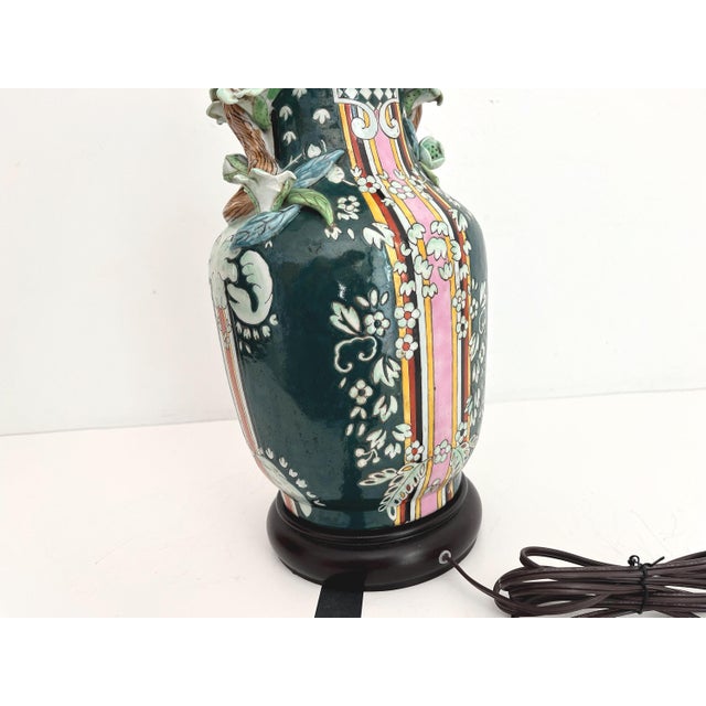 1970s Gucci Style Ceramic Jar Lamp by Bradburn Gallery & Shade For Sale - Image 17 of 18