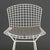 Modern Set of Three Harry Bertoia White Patinated Wire Bar Stools For Sale - Image 3 of 8