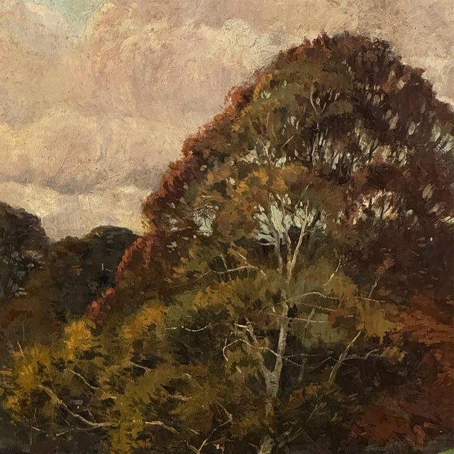 Framed Oil Painting on Canvas by Léon Dardenne (1865–1912), 'Pastoral Landscape With Shepherd and Grazing Cattle' Dated 1897 For Sale - Image 12 of 17