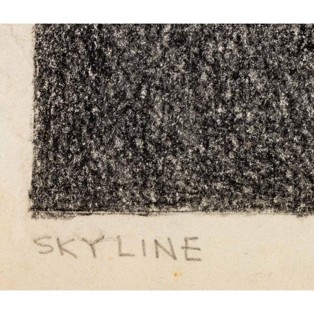 Late 20th Century Margot Hoff "Skyline" Mixed Media on Paper For Sale - Image 5 of 7