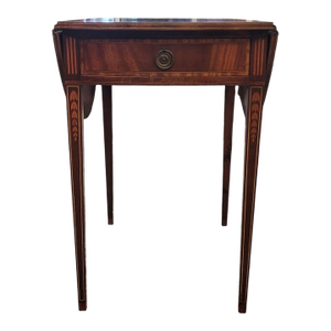1940s Federal Inlaid Hepplewhite Style Pembroke Table
