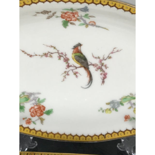 French 1920s ‘Eden’ Bird of Paradise by Theodore Haviland Limoges, Service for Eight- 53 Pieces For Sale - Image 3 of 12