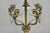 Vintage French Regency Style Brass Swans Candelabra Table Lamps - A Pair For Sale - Image 4 of 12