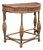 1970's Demilune Bamboo and Rattan Hall Table For Sale