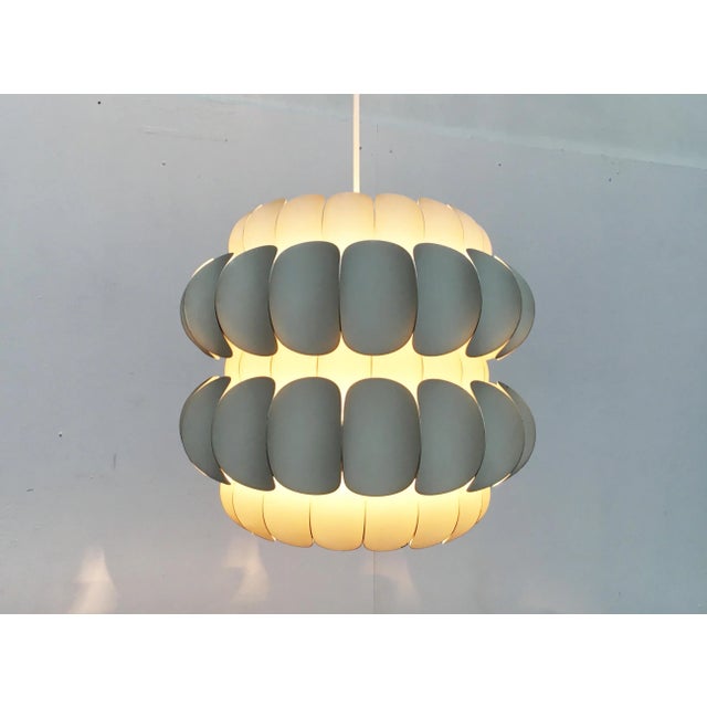 Mid-Century Swiss White Metal Pendant Lamp by H. Zender for Temde For Sale - Image 18 of 18